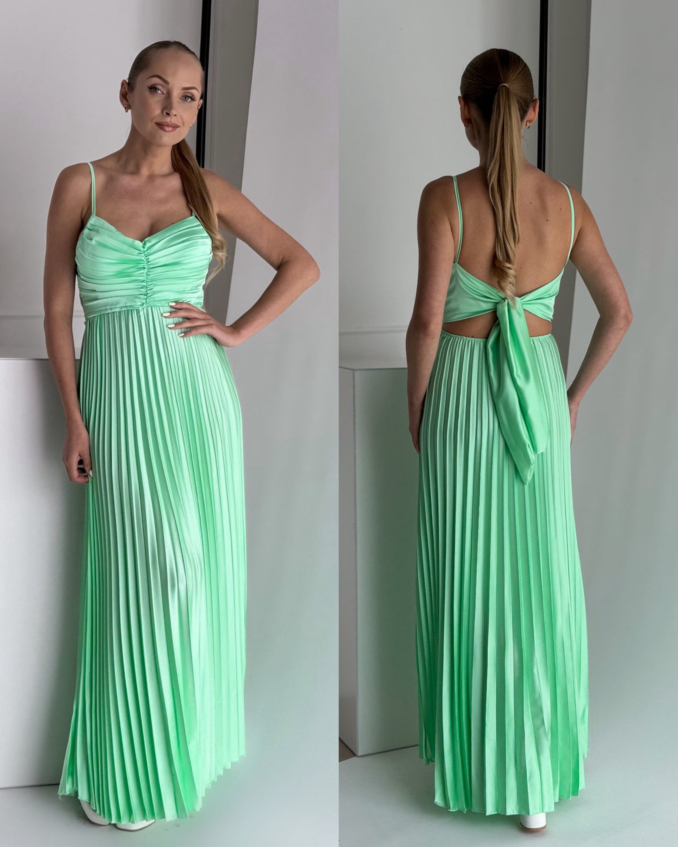 Rochie Plisată Leyla Mint