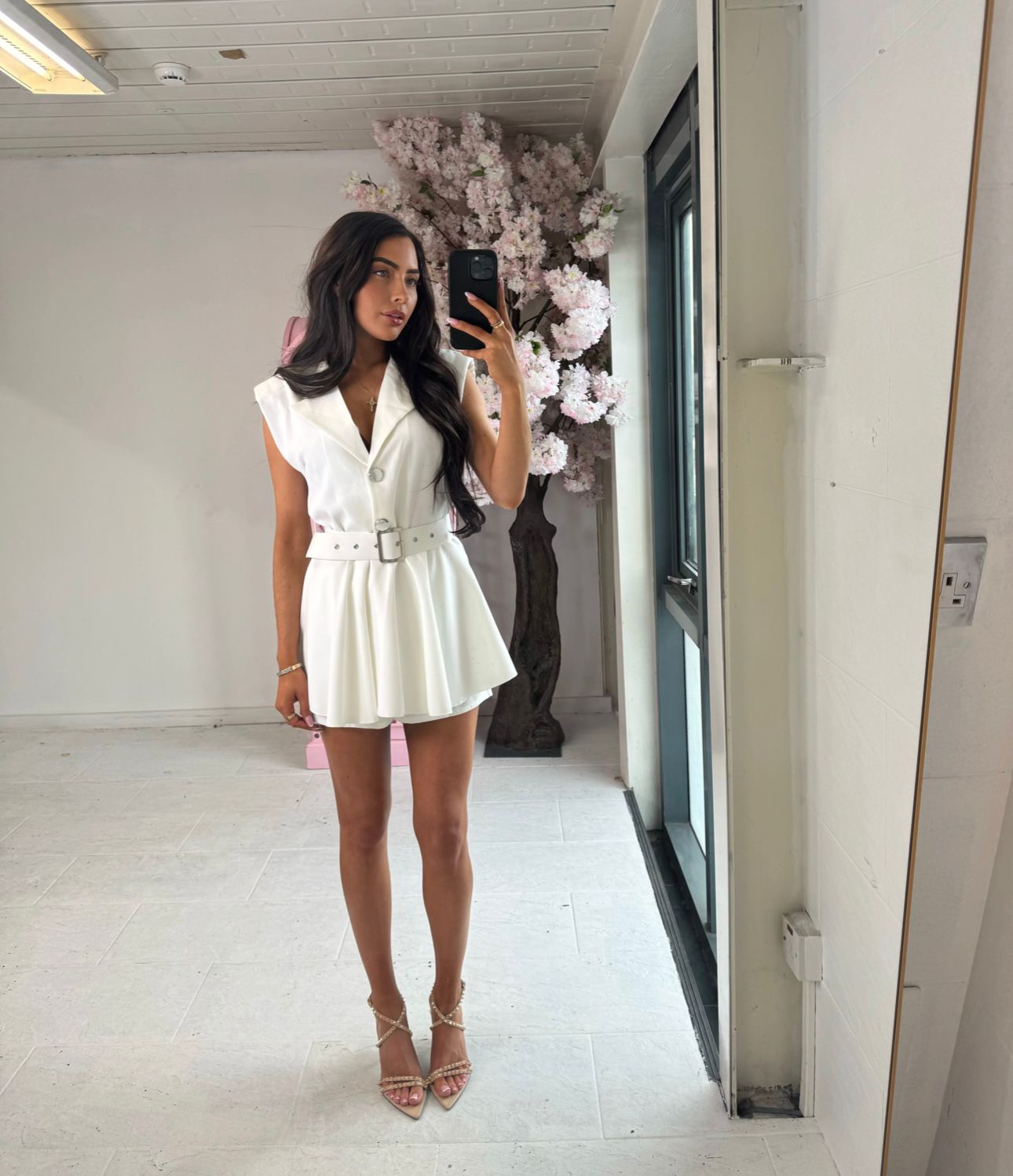Salopetă Nia White
