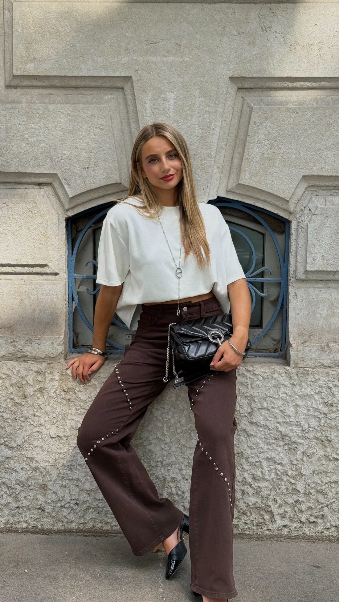 Blugi Brown Stras