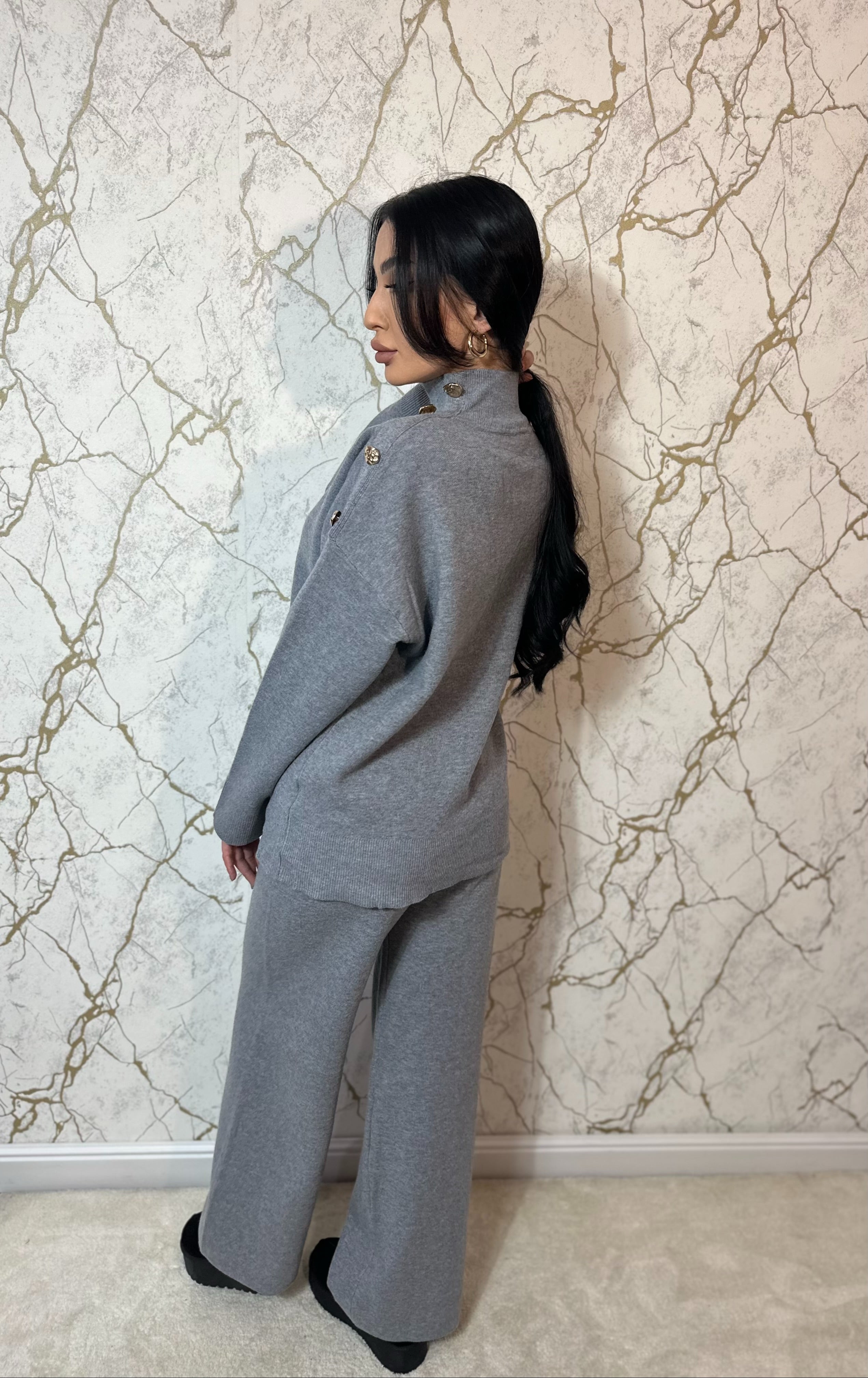 Compleu Tricot Isa Grey