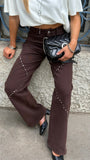 Blugi Brown Stras