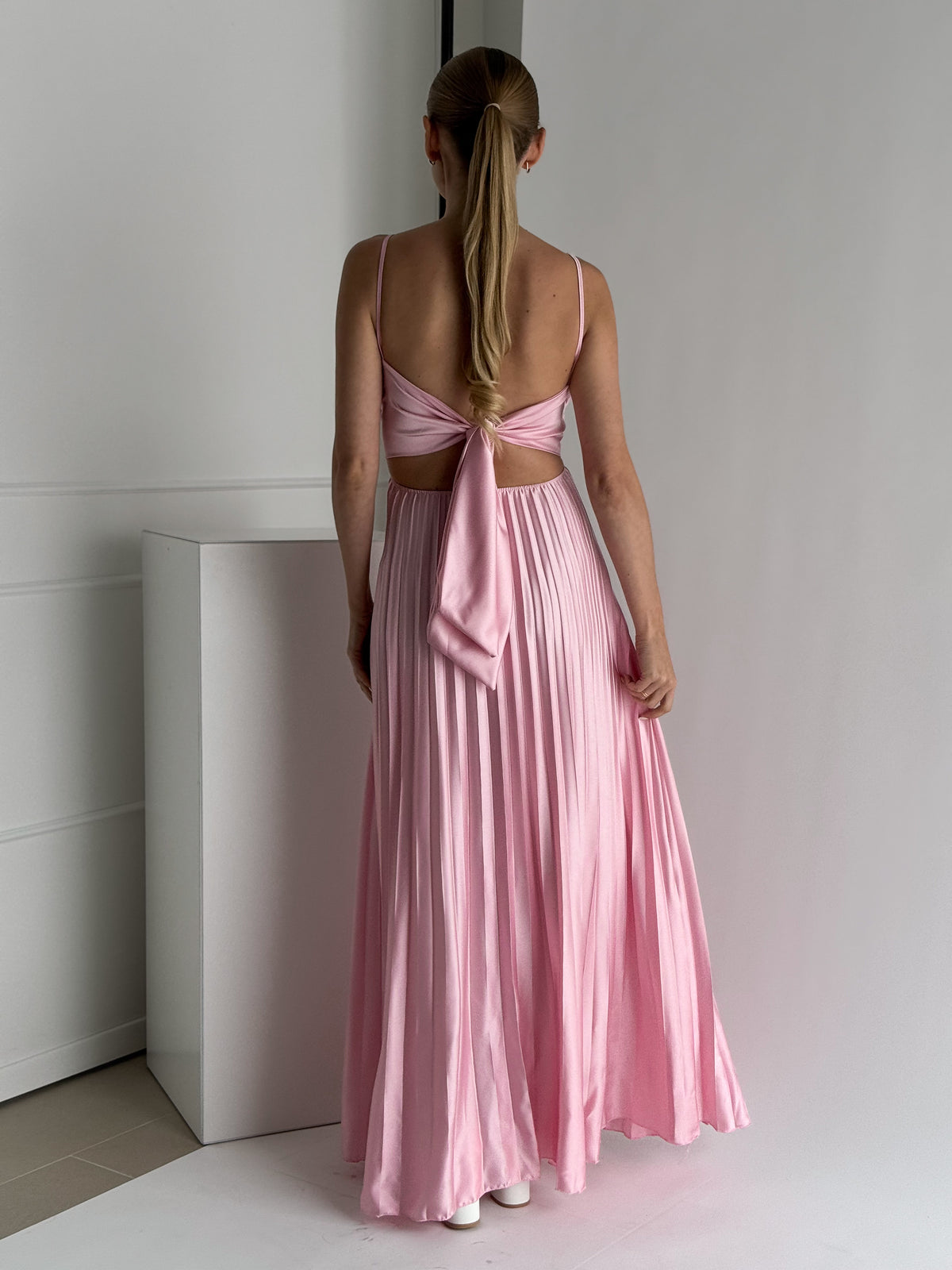 Rochie Plisata Leyla Baby Pink