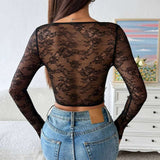 Top Lace Black