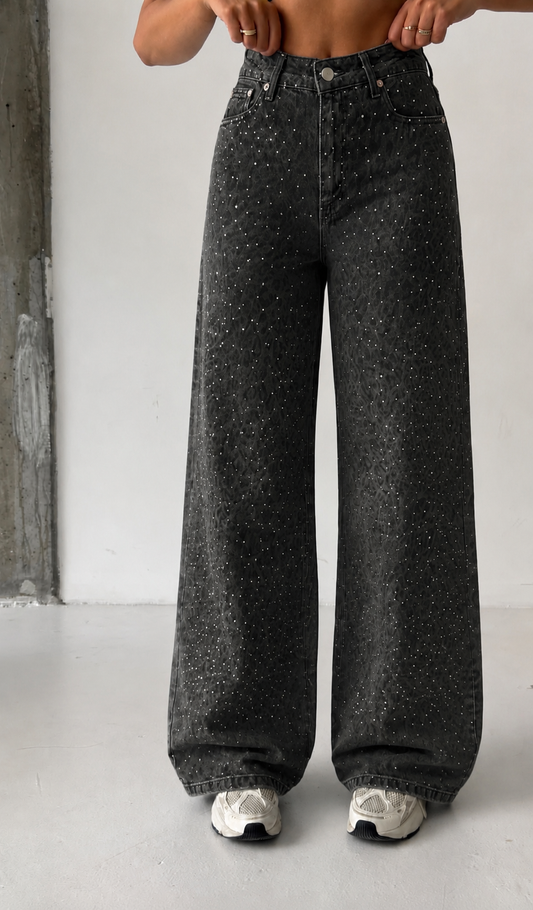 Blugi Glitter Animal Print