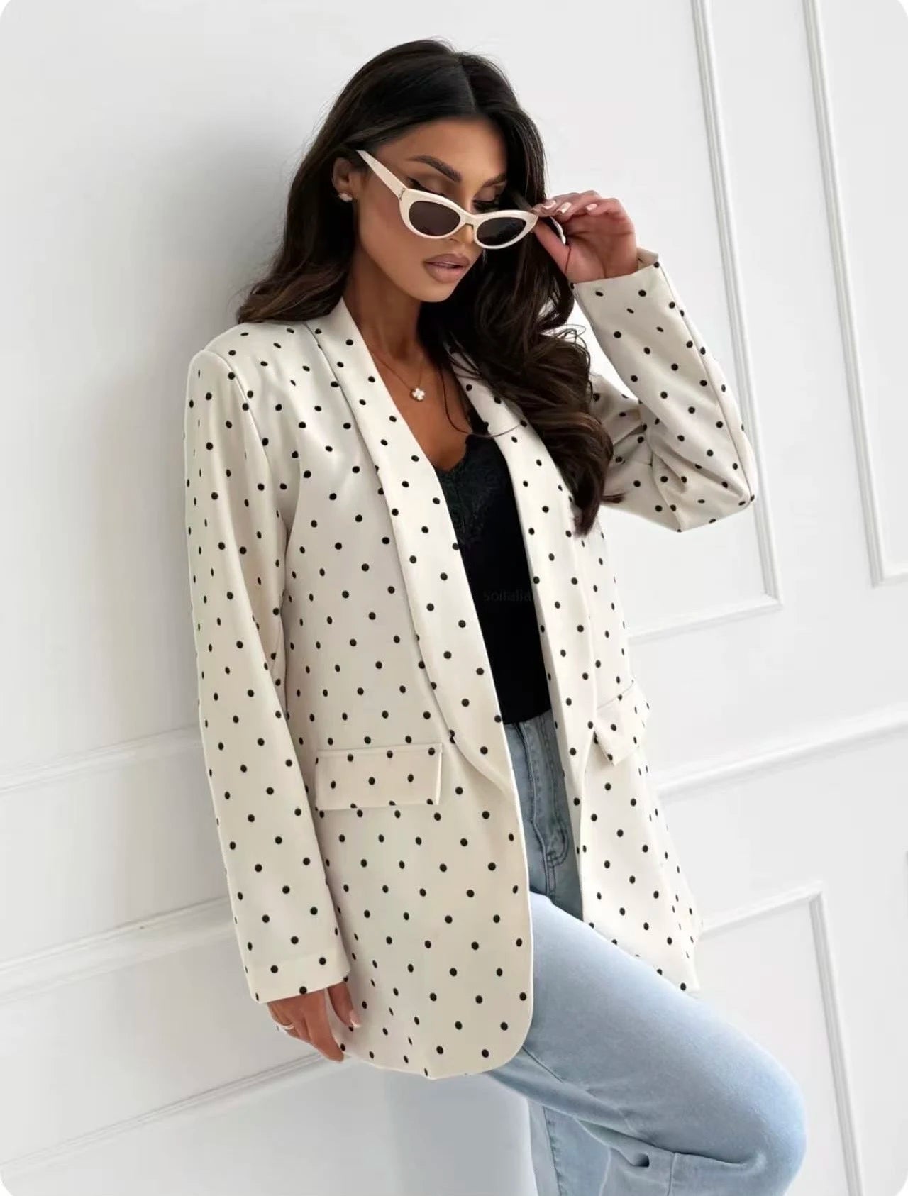 Sacou Dots White