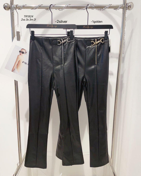 Pantaloni Piele Eco Luxe - Demhana Boutique 